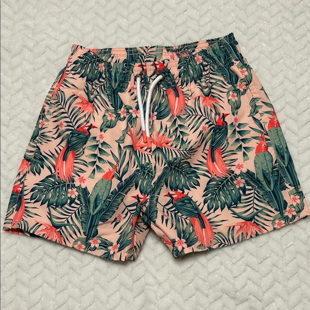 Scene & Heard Tropical Parrot Print Swim Shorts